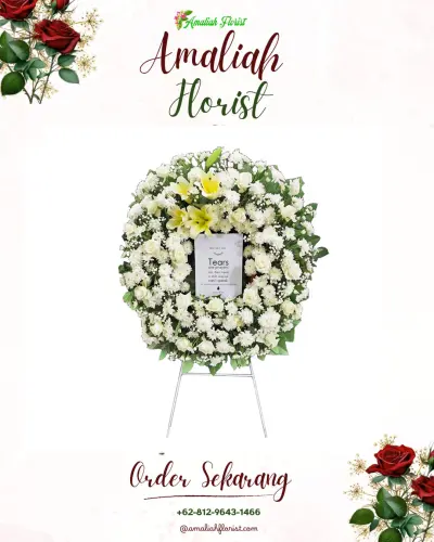Krans Bunga Duka Cita di Argoyuwono
